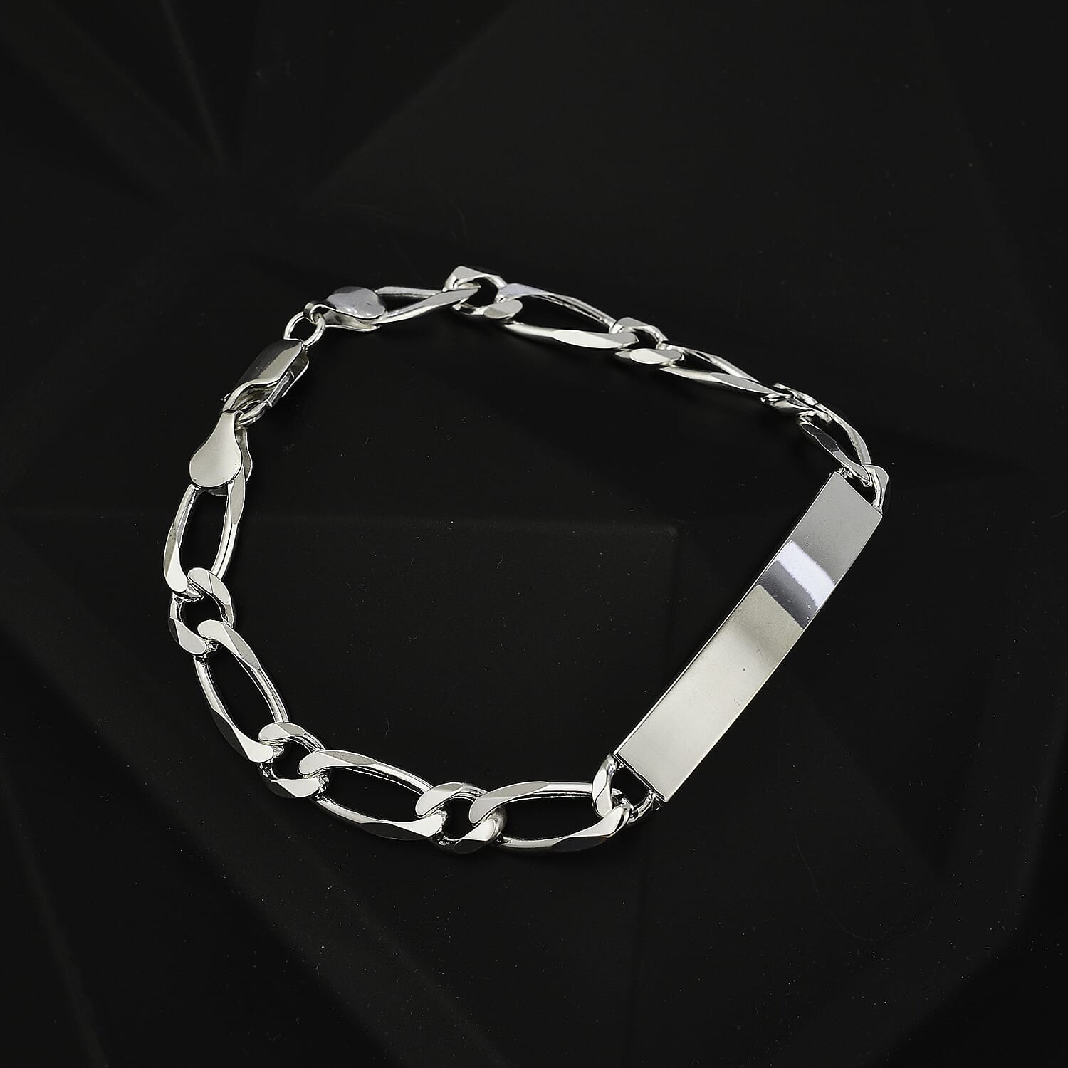 Vegas Close Out- Sterling Silver ID Bracelet (Size - 8) 7740303 2