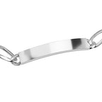 Vegas Close Out- Sterling Silver ID Bracelet (Size - 8)