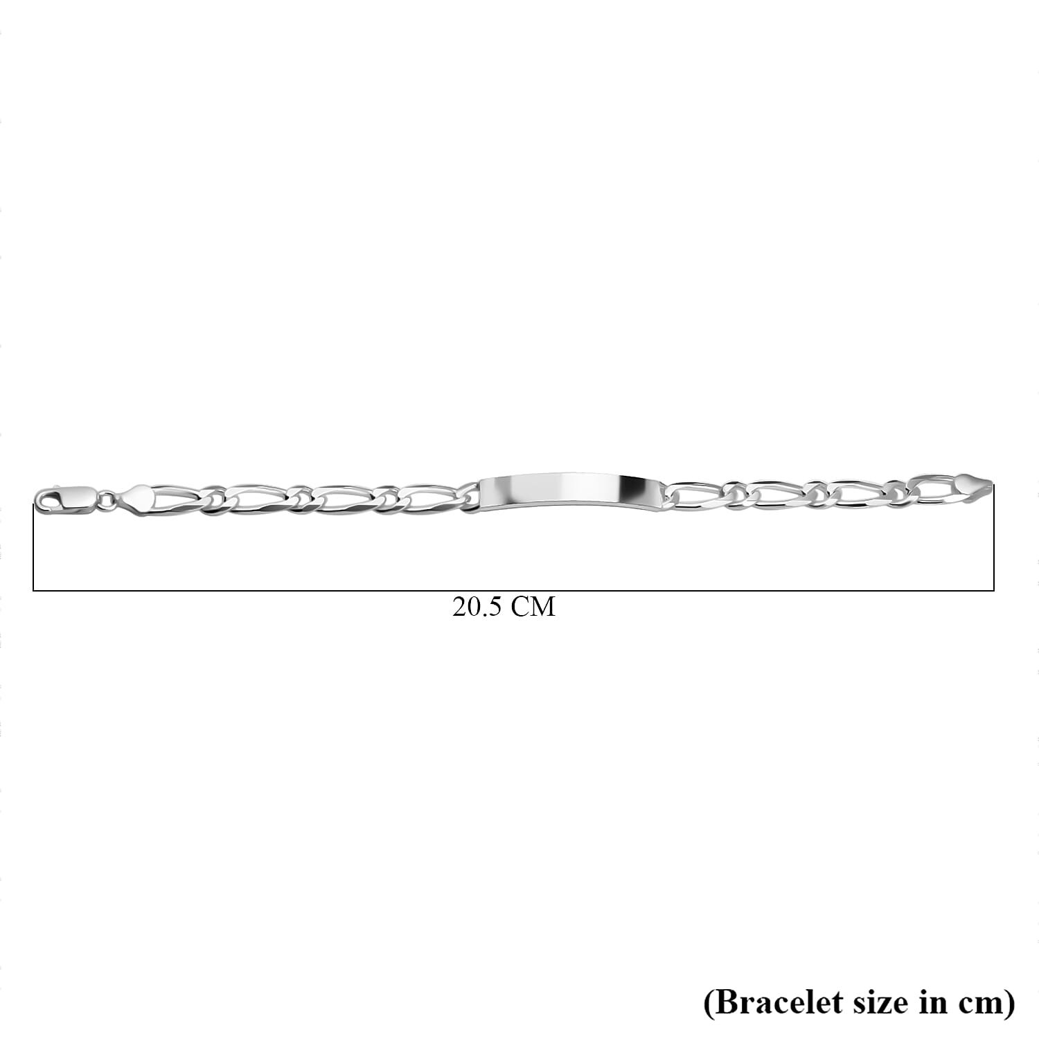 Vegas Close Out- Sterling Silver ID Bracelet (Size - 8) 7740303 5