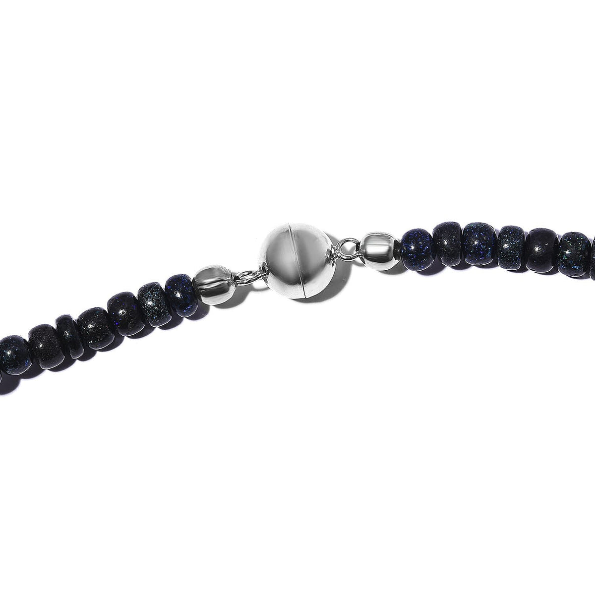 Andamooka Opal Beads Necklace (Size - 20) With Magnetic Lock in Sterling Silver 129.70 Ct. 7026392 5