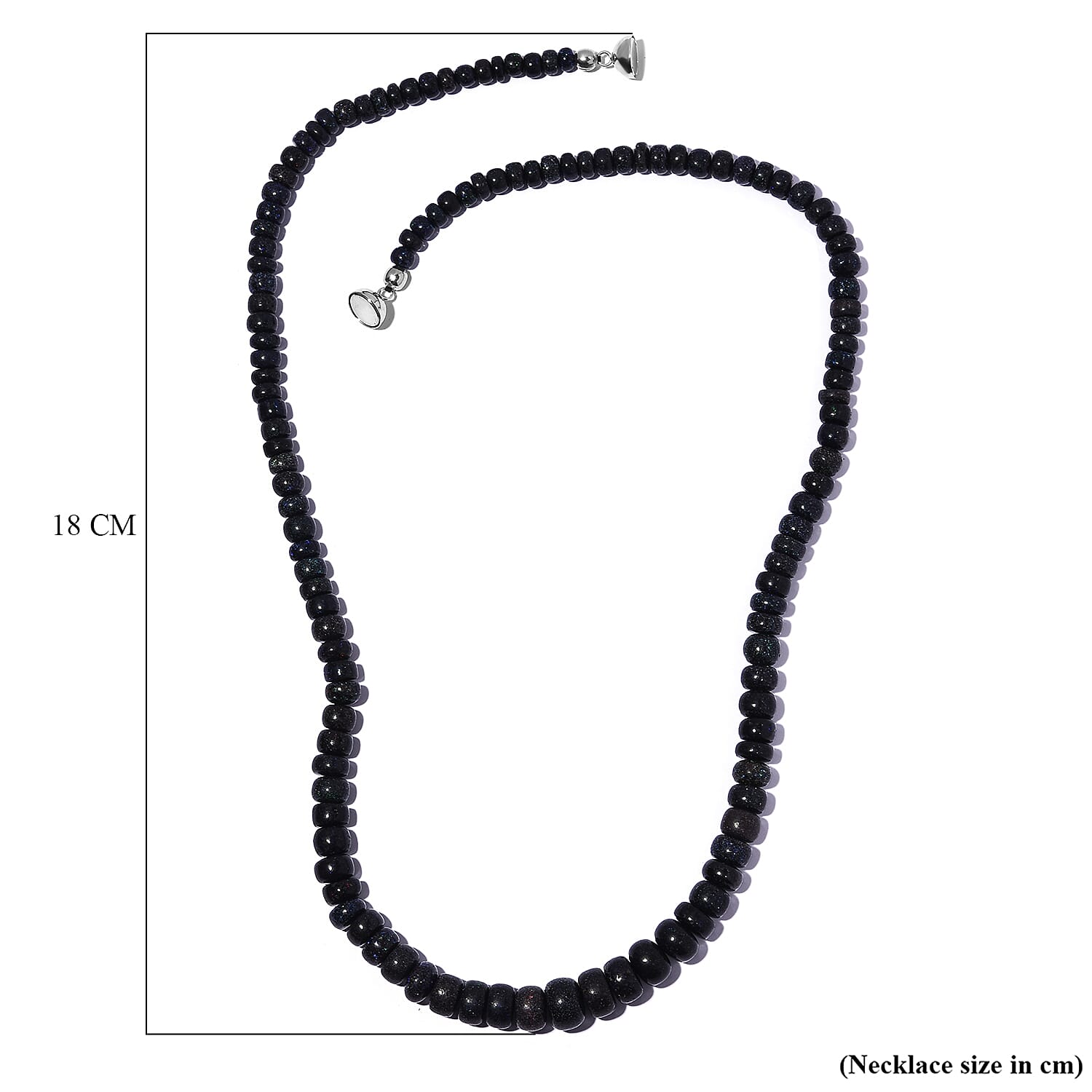 Andamooka Opal Beads Necklace (Size - 20) With Magnetic Lock in Sterling Silver 129.70 Ct. 7026392 6