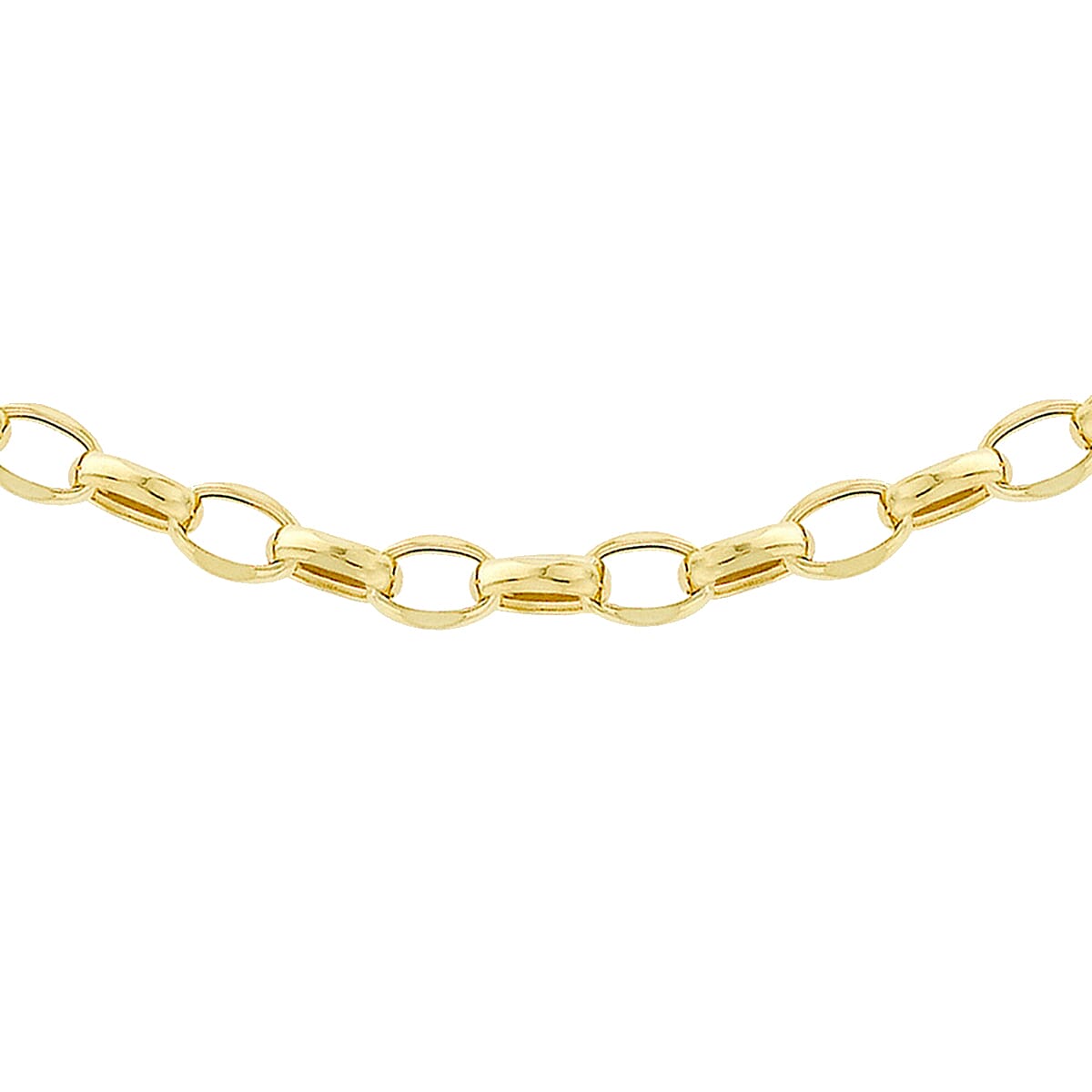 Vegas Showstopper Closeout Deal- 9K Yellow Gold Belcher Necklace (Size - 20) with Lobster Clasp 9033176 0