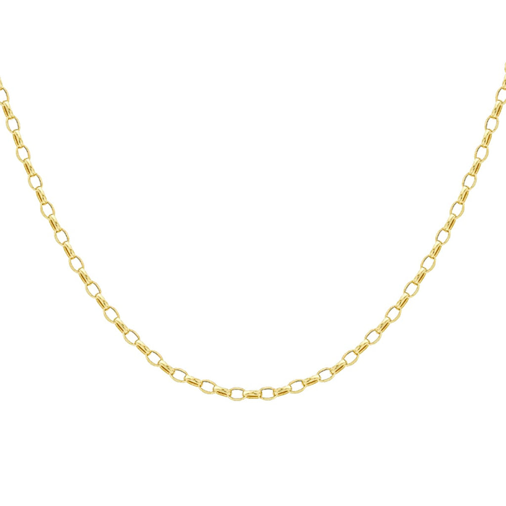 Vegas Showstopper Closeout Deal- 9K Yellow Gold Belcher Necklace (Size - 20) with Lobster Clasp