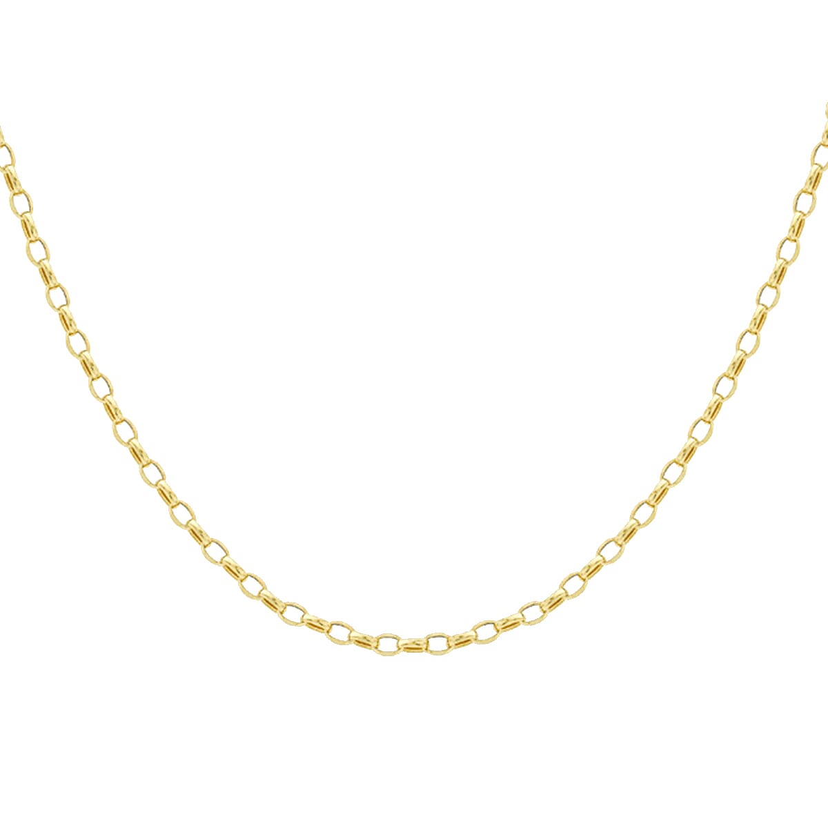 Vegas Showstopper Closeout Deal- 9K Yellow Gold Belcher Necklace (Size - 20) with Lobster Clasp 9033176 1