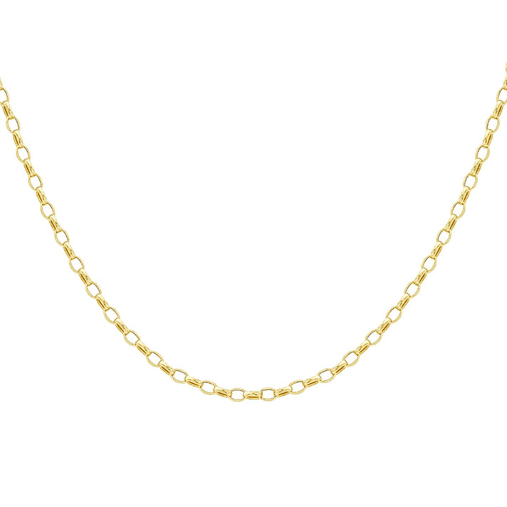 Vegas Showstopper Closeout Deal- 9K Yellow Gold Belcher Necklace (Size - 20) with Lobster Clasp 9033176 2