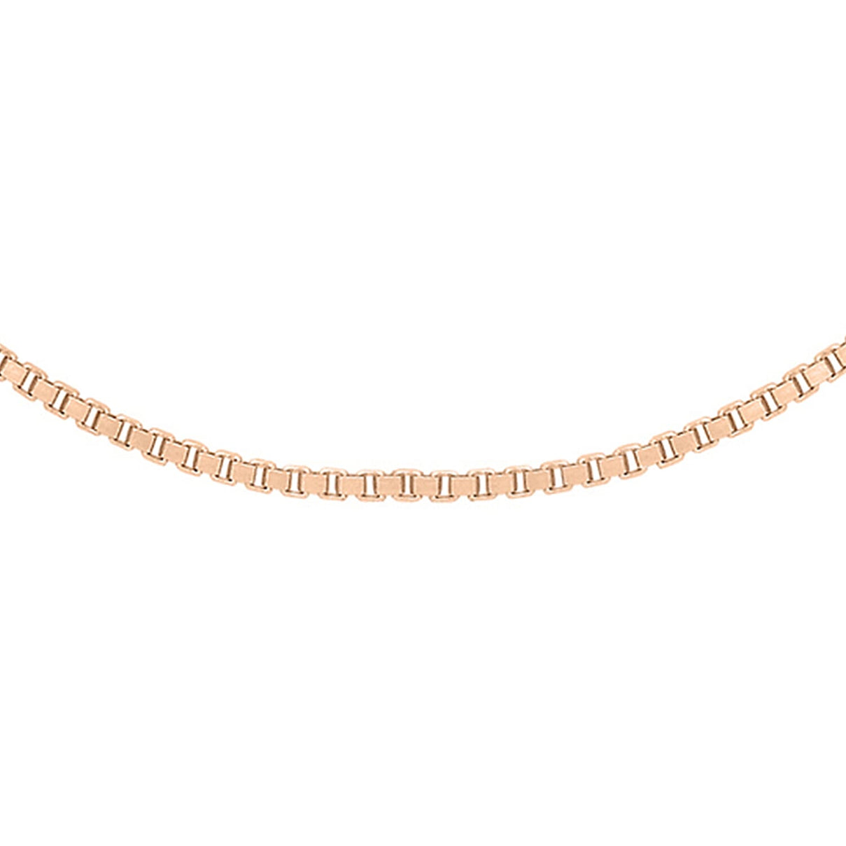 Venetian Adjustable Box Chain 16 Inch-18 Inch  in 9K Rose Gold 7583548 0