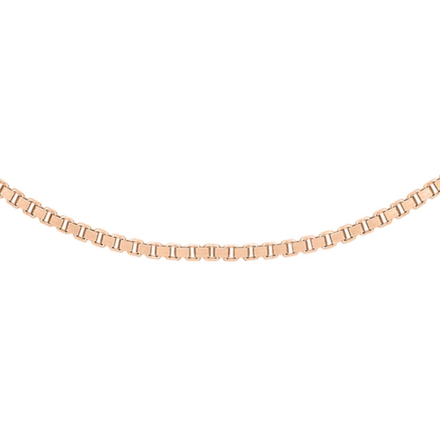 Venetian Adjustable Box Chain 16 Inch-18 Inch  in 9K Rose Gold 7583548 0