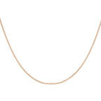 9K Rose Gold  Chain (Size - 18),  Gold Wt. 0.87 Gms