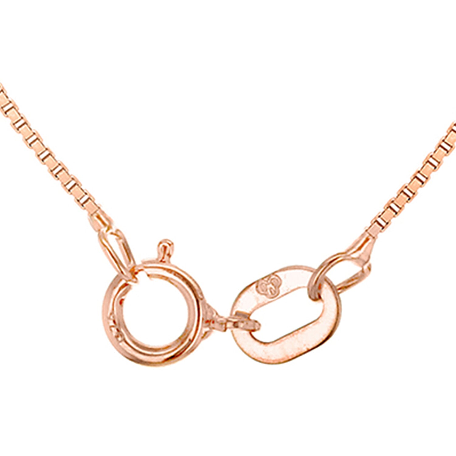 Venetian Adjustable Box Chain 16 Inch-18 Inch  in 9K Rose Gold 7583548 2