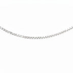 9K White Gold  Chain (Size - 14),  Gold Wt. 0.75 Gms