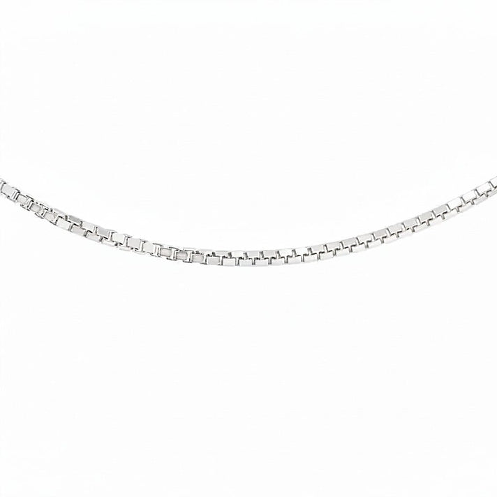 Venetian Box Chain 14 Inch in 9K White Gold 7588174 1
