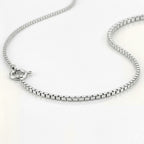 9K White Gold  Chain (Size - 14),  Gold Wt. 0.75 Gms
