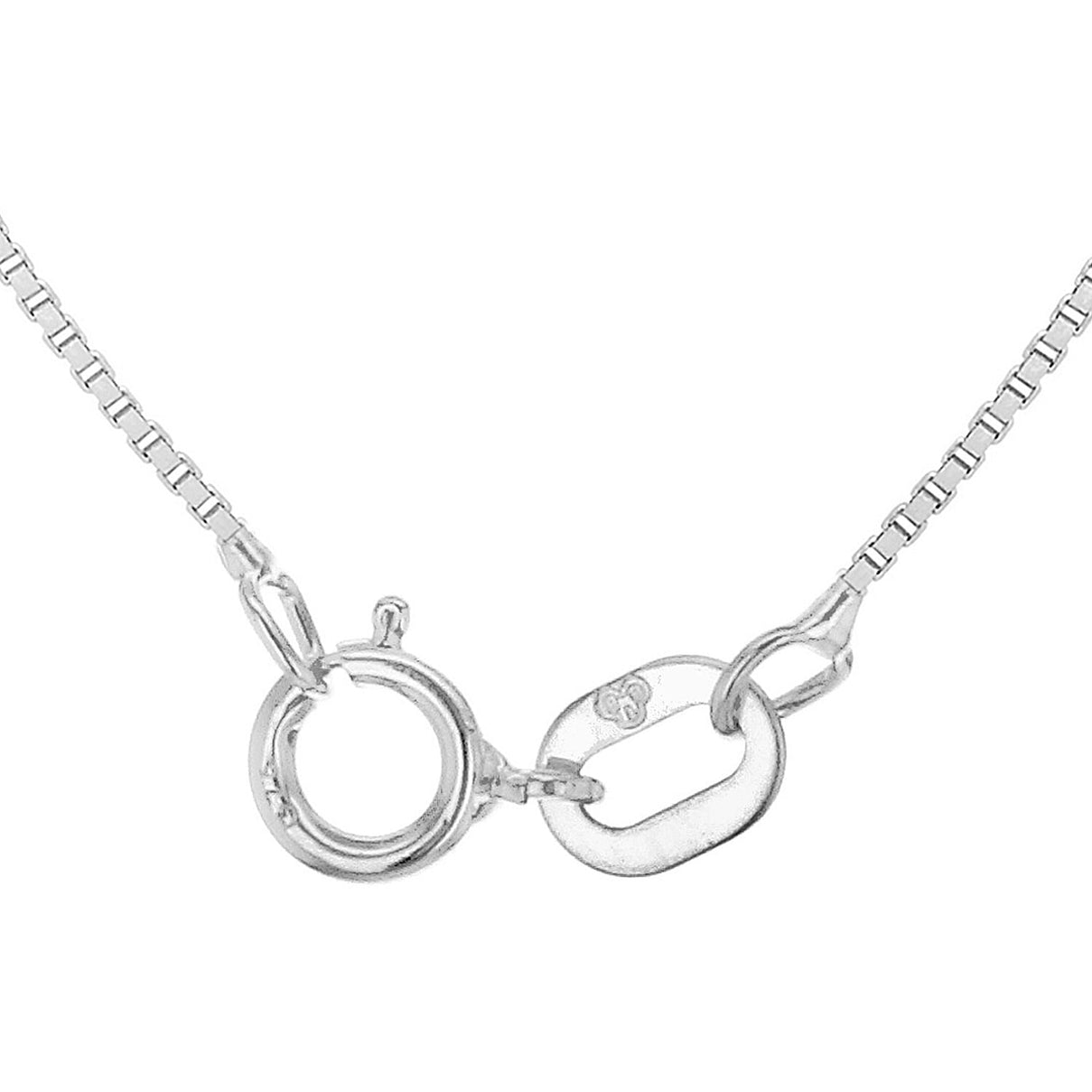 Venetian Box Chain 16 Inch in 9K White Gold 7588071 2