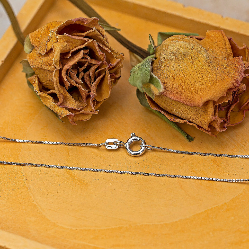 9K White Gold  Chain (Size - 16),  Gold Wt. 1.2 Gms