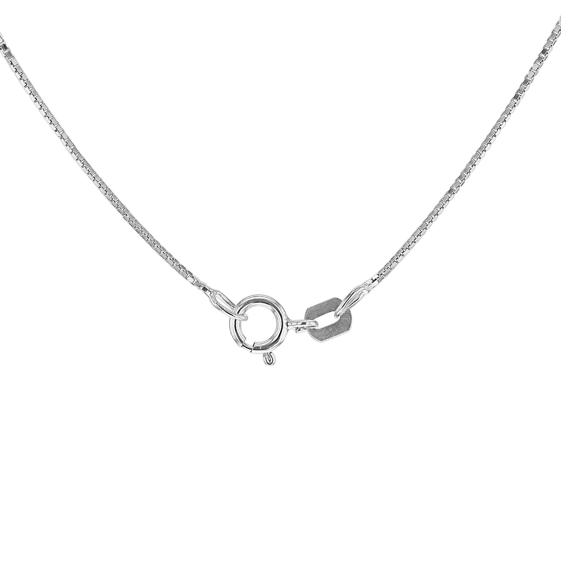 Venetian Box Chain 16 Inch in 9K White Gold 7588153 3