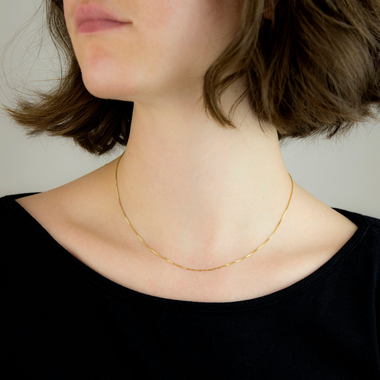 Venetian Box Chain 16 Inch in 9K Yellow Gold 7580031 1