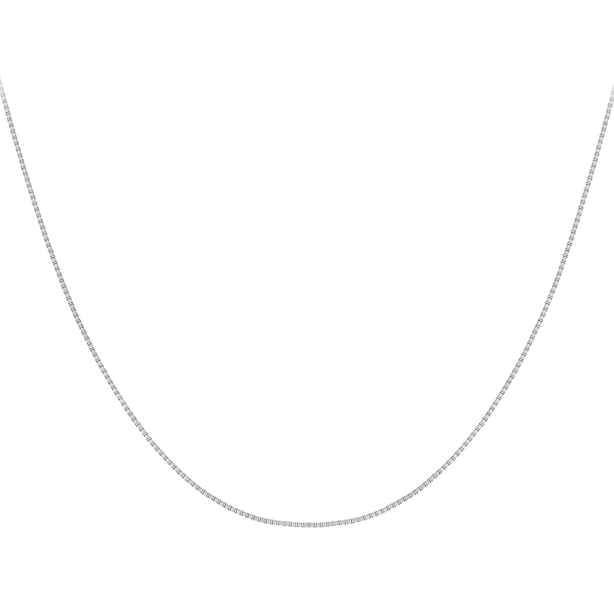 Venetian Box Chain 18 Inch in 10K White Gold 7576160 0