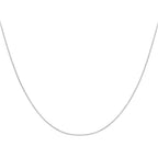 9K White Gold  Chain (Size - 18),  Gold Wt. 0.97 Gms