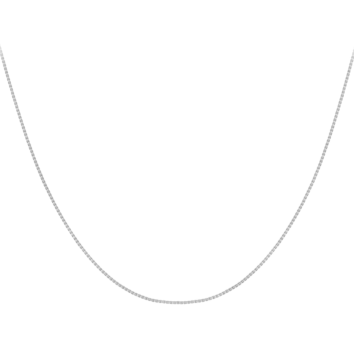 Venetian Box Chain 18 Inch in 10K White Gold 7576160 0