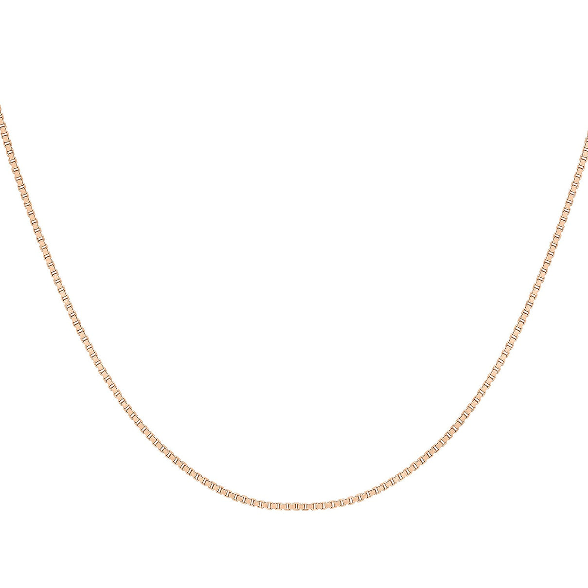 Venetian Box Chain 18 Inch in 9K Rose Gold 7583535 1
