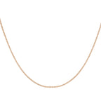 9K Rose Gold  Chain (Size - 18),  Gold Wt. 0.87 Gms