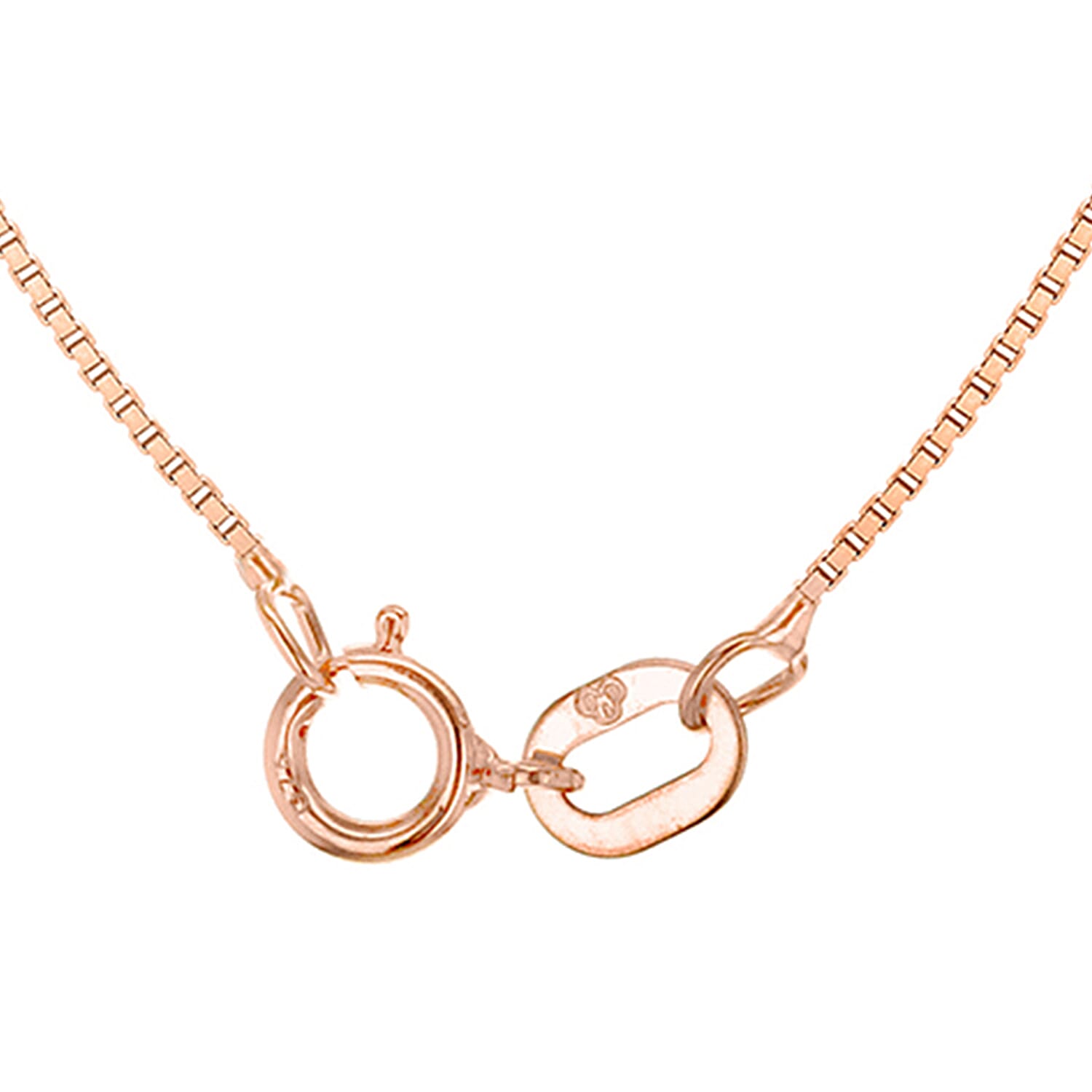 Venetian Box Chain 18 Inch in 9K Rose Gold 7583535 2
