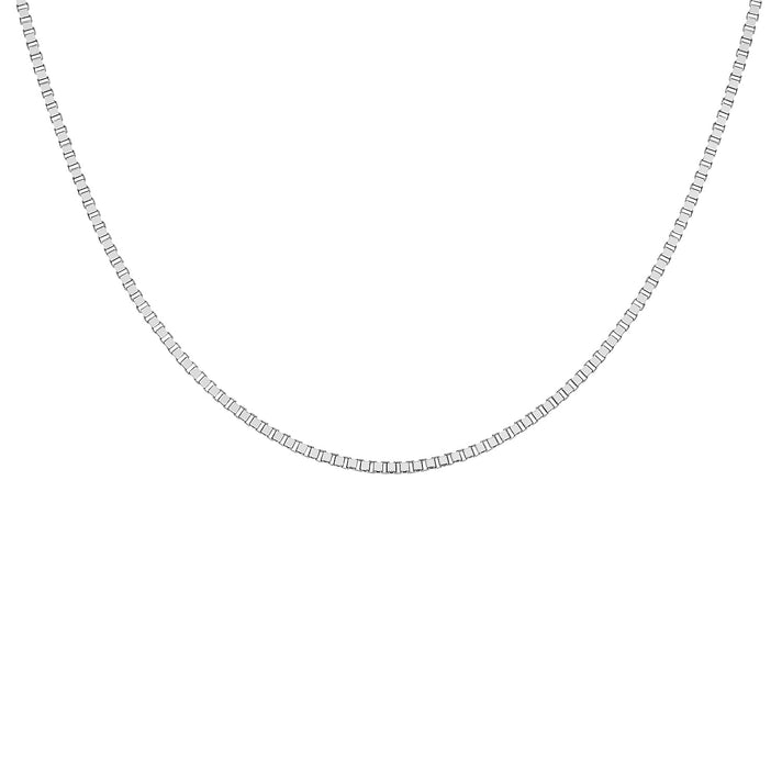 Venetian Box Chain 18 Inch in 9K White Gold 7587999 1