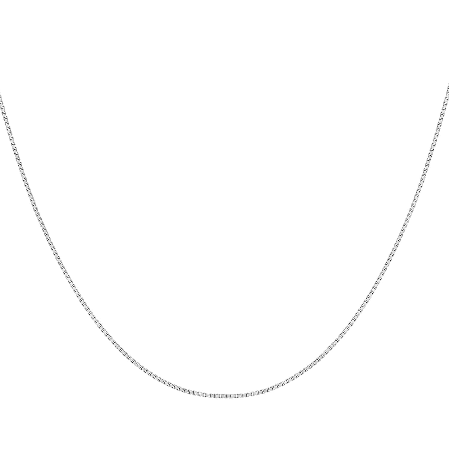 Venetian Box Chain 18 Inch in 9K White Gold 7588069 1