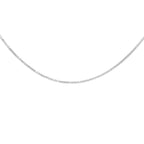9K White Gold  Chain (Size - 18),  Gold Wt. 1.3 Gms
