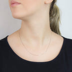 9K White Gold  Chain (Size - 18),  Gold Wt. 0.93 Gms