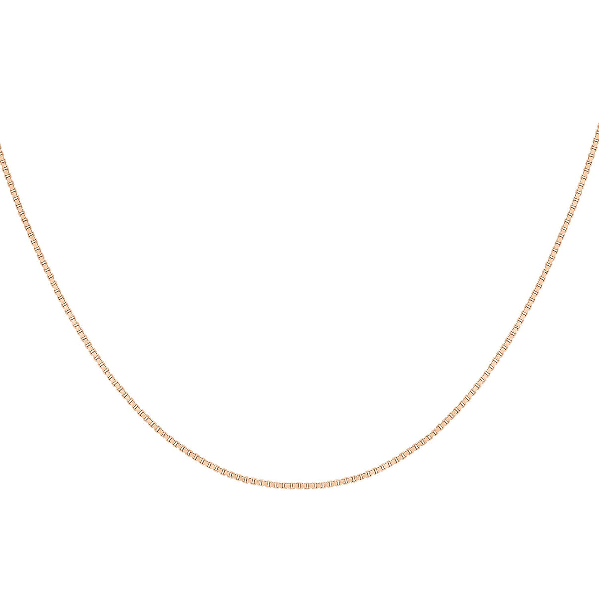 Venetian Box Chain 20 Inch in 9K Rose Gold 7587924 0