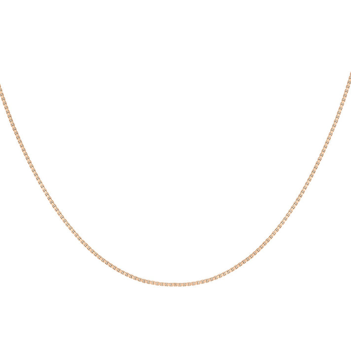Venetian Box Chain 20 Inch in 9K Rose Gold 7587924 1
