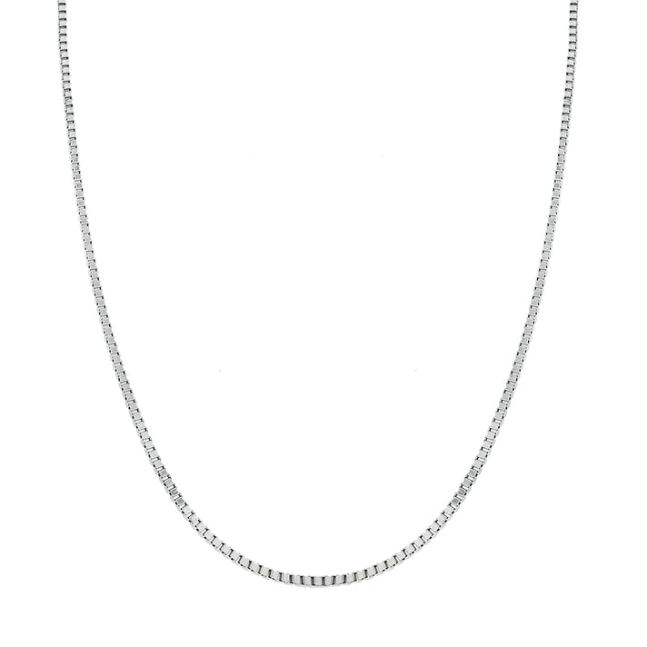 Venetian Box Chain 20 Inch in 9K White Gold 5g 7586180 1