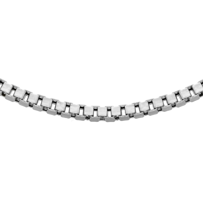 Venetian Box Chain 20 Inch in 9K White Gold 5g 7586180 2