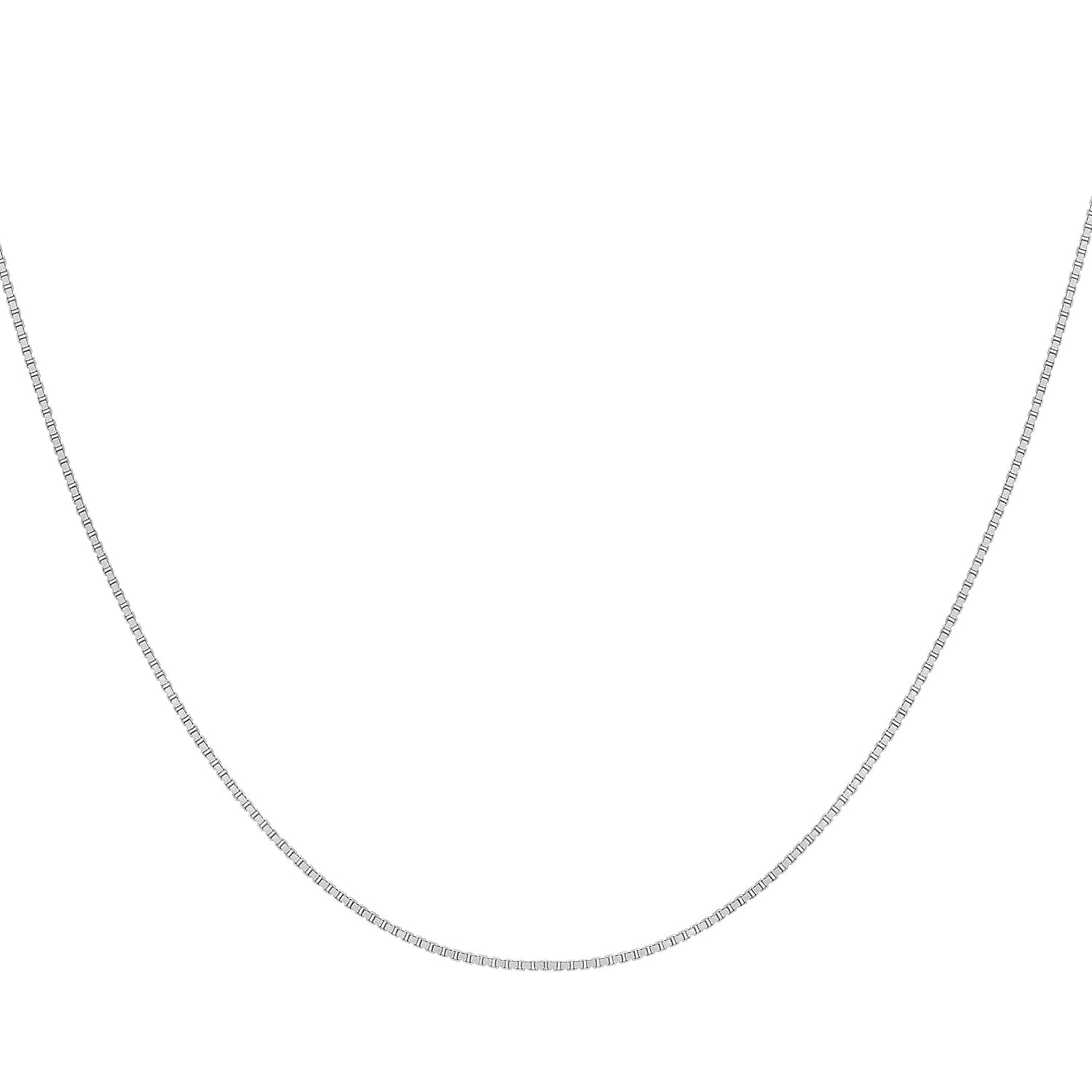 Venetian Box Chain 20 Inch in 9K White Gold 7588048 1