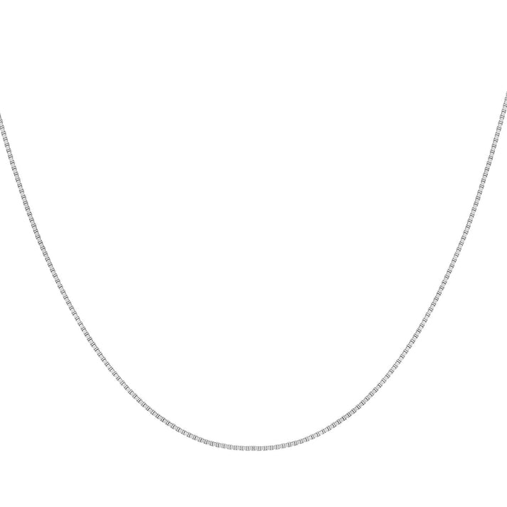 Venetian Box Chain 20 Inch in 9K White Gold 7588048 2