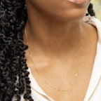 9K Yellow Gold Box Venetian Chain (Size - 20) with Spring Ring Clasp