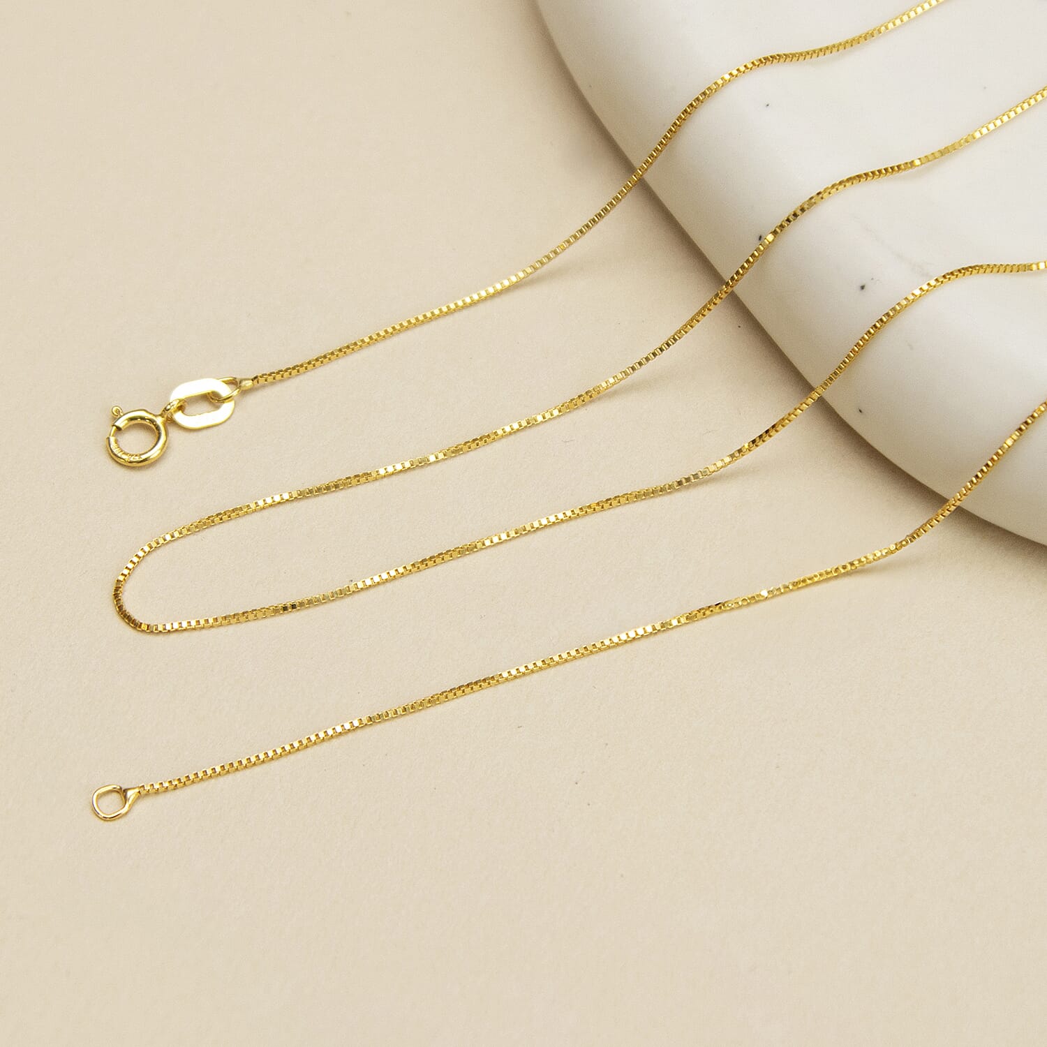 Venetian Box Chain 20 Inch in 9K Yellow Gold 7579790 3