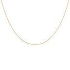 9K Yellow Gold Box Venetian Chain (Size - 20) with Spring Ring Clasp