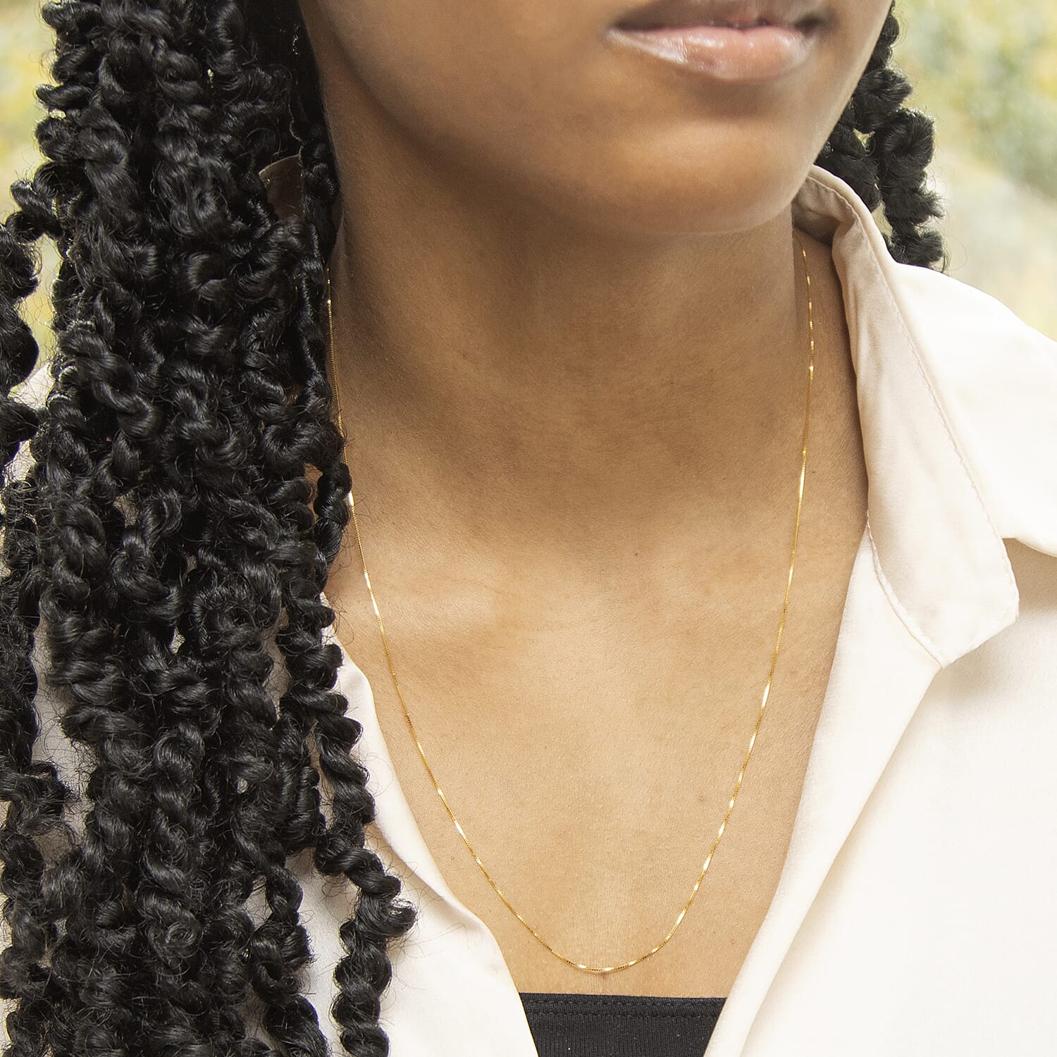 Venetian Box Chain 22 Inch in 9K Yellow Gold 7579791 2