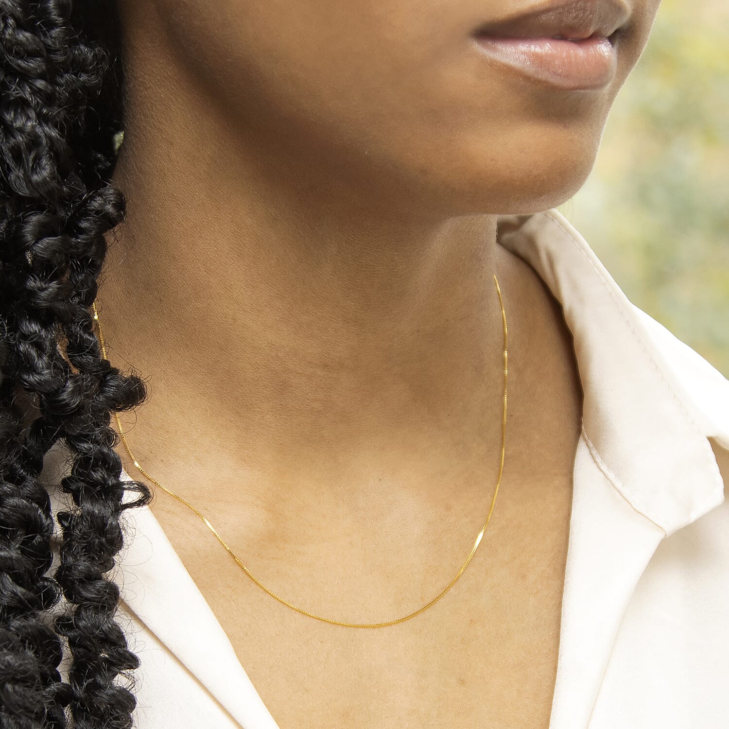Venetian Box Chain Adjustable 16 Inch-18 Inch in 9K Yellow Gold 7579731 2