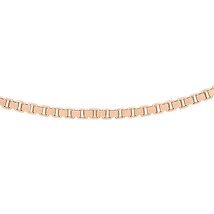 Venetian Box Chain Adjustable 18 Inch-20 Inch in 9K Rose Gold 7587968 1
