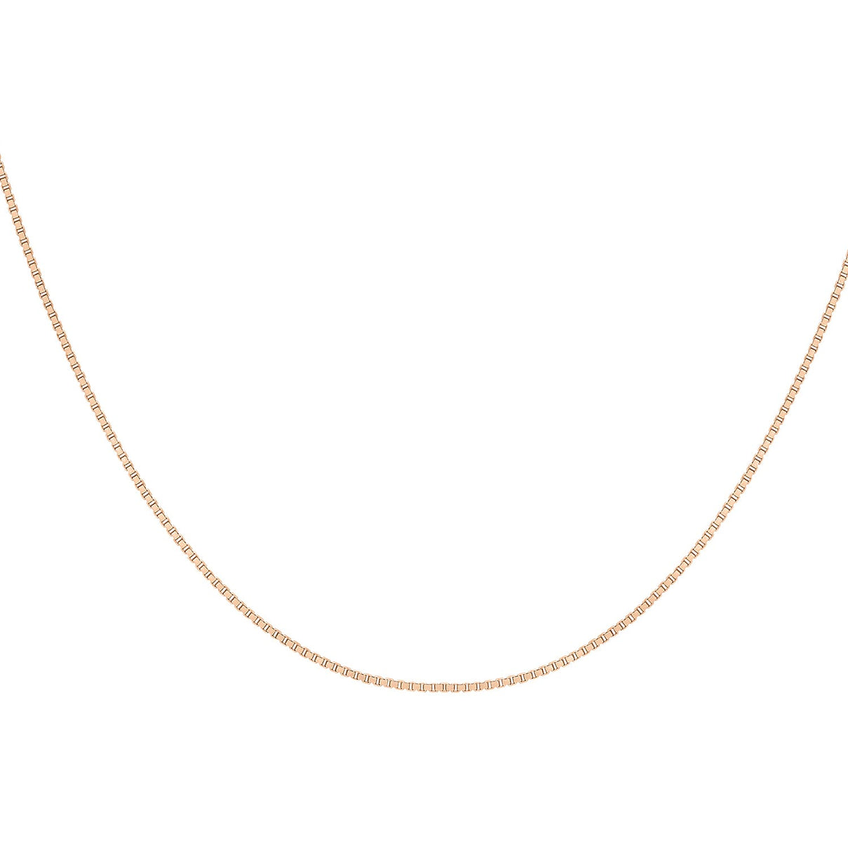 Venetian Box Chain Adjustable 18 Inch-20 Inch in 9K Rose Gold 7587968 1