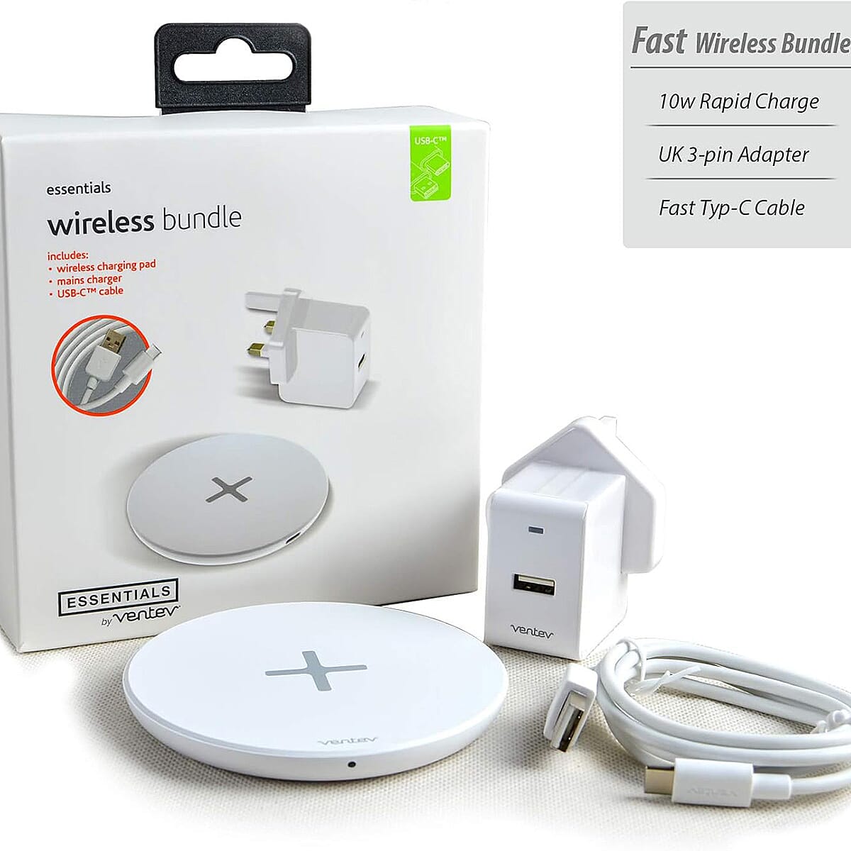 Ventev Wireless Fast Charging Bundle (10W Rapid Charge) 8101705 0