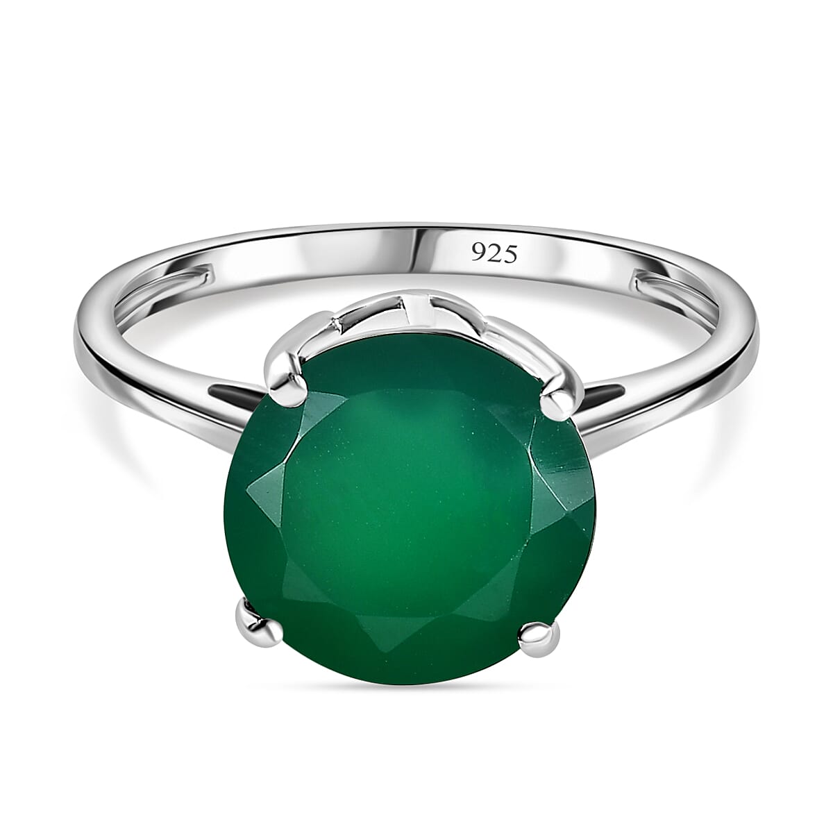 Verde Onyx Solitaire Ring in Sterling Silver 5.40 Ct. 7644268 0
