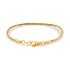 Vermeil YG Sterling Silver Bracelet (Size - 7.5),  Silver Wt. 7 Gms