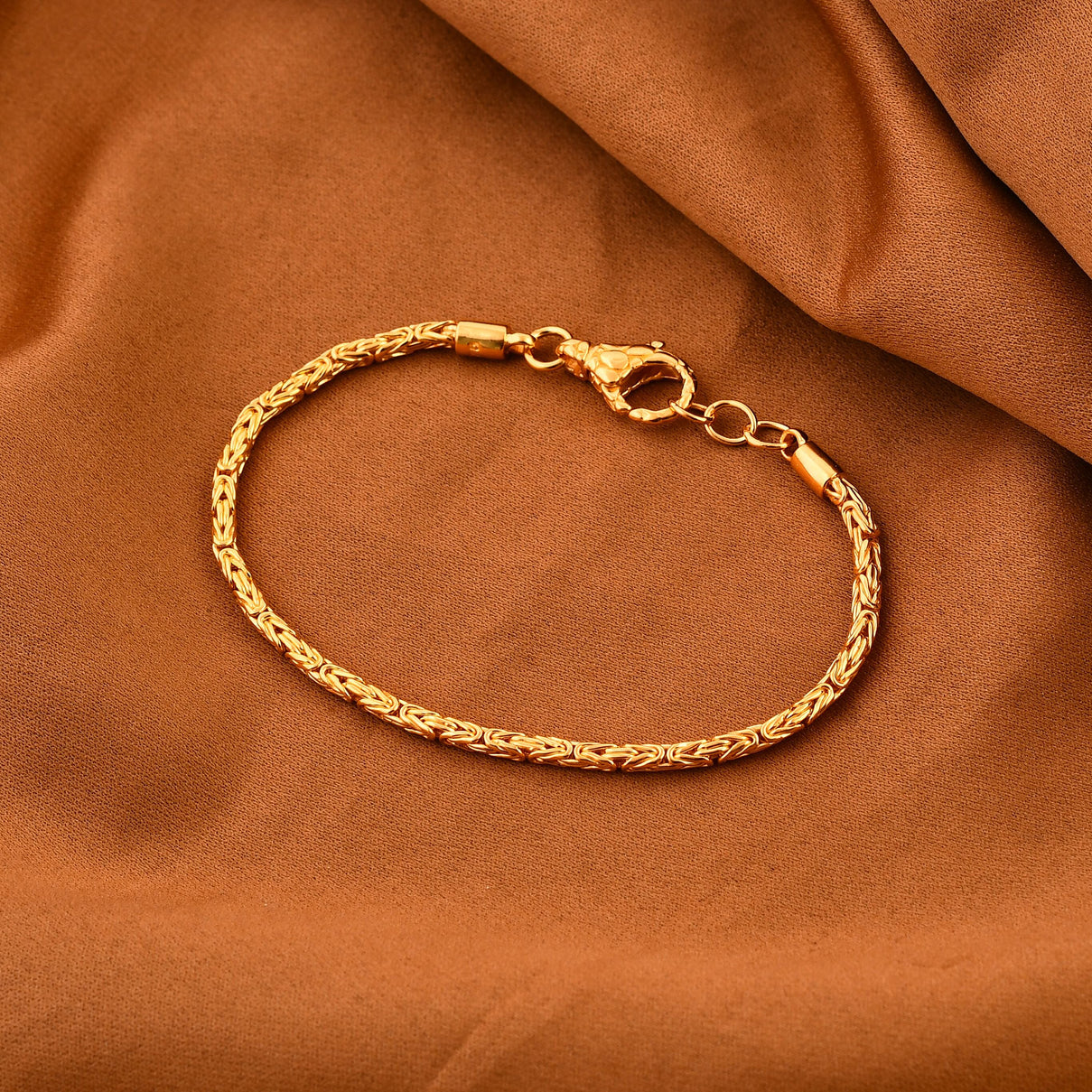 Vermeil Yellow Gold Plated Sterling Silver Borobudur Bracelet (Size - 7.5) 7782970 2