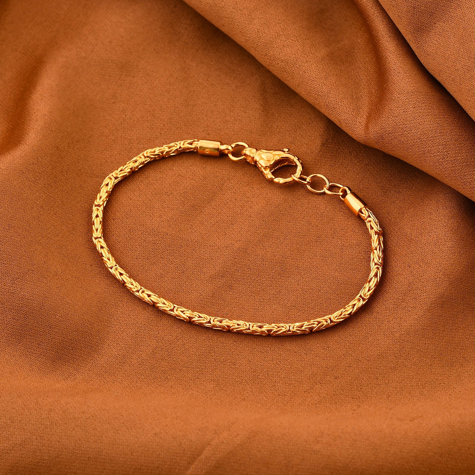 Vermeil Yellow Gold Plated Sterling Silver Borobudur Bracelet (Size - 7.5) 7782970 2