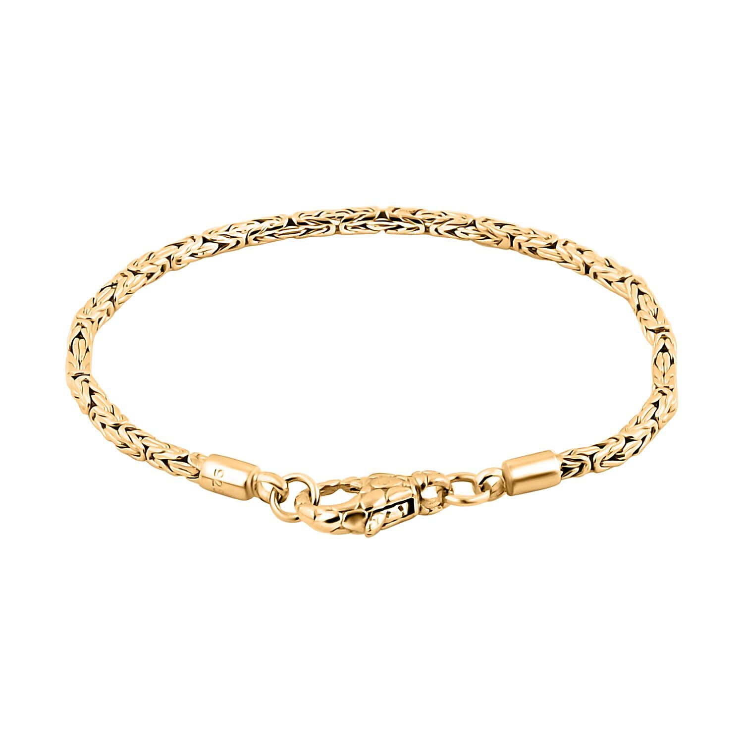 Vermeil Yellow Gold Plated Sterling Silver Borobudur Bracelet (Size - 7.5) 7782970 4