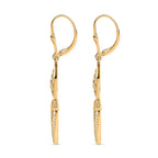 Vermeil YG Sterling Silver Fancy Earring,  Silver Wt. 5.94 Gms